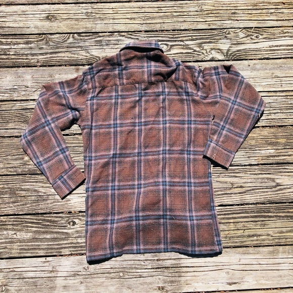 Shaver Lake Brown Vintage Flannel Plaid - Picture 3 of 3